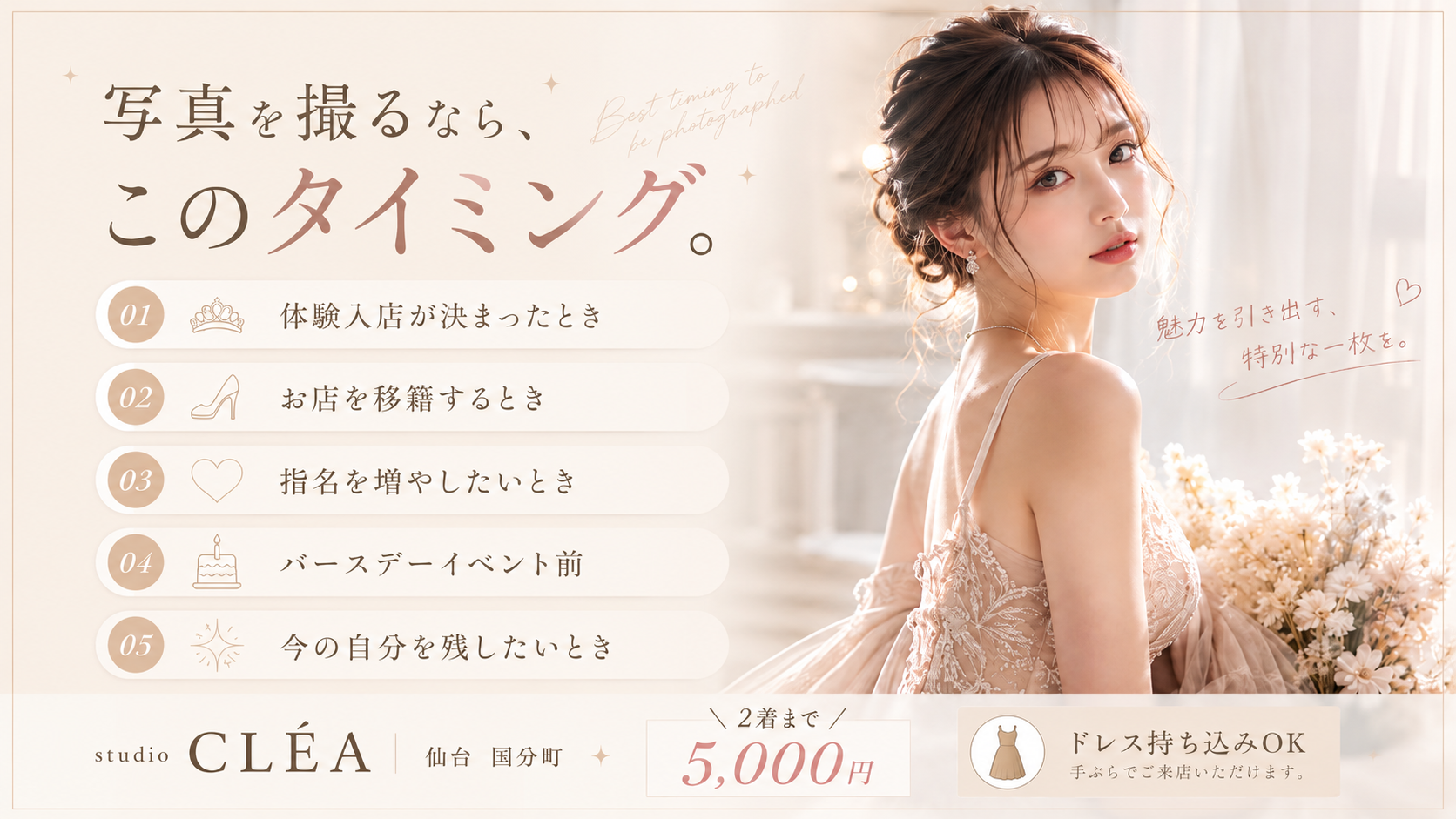 写真を撮る5つのタイミング